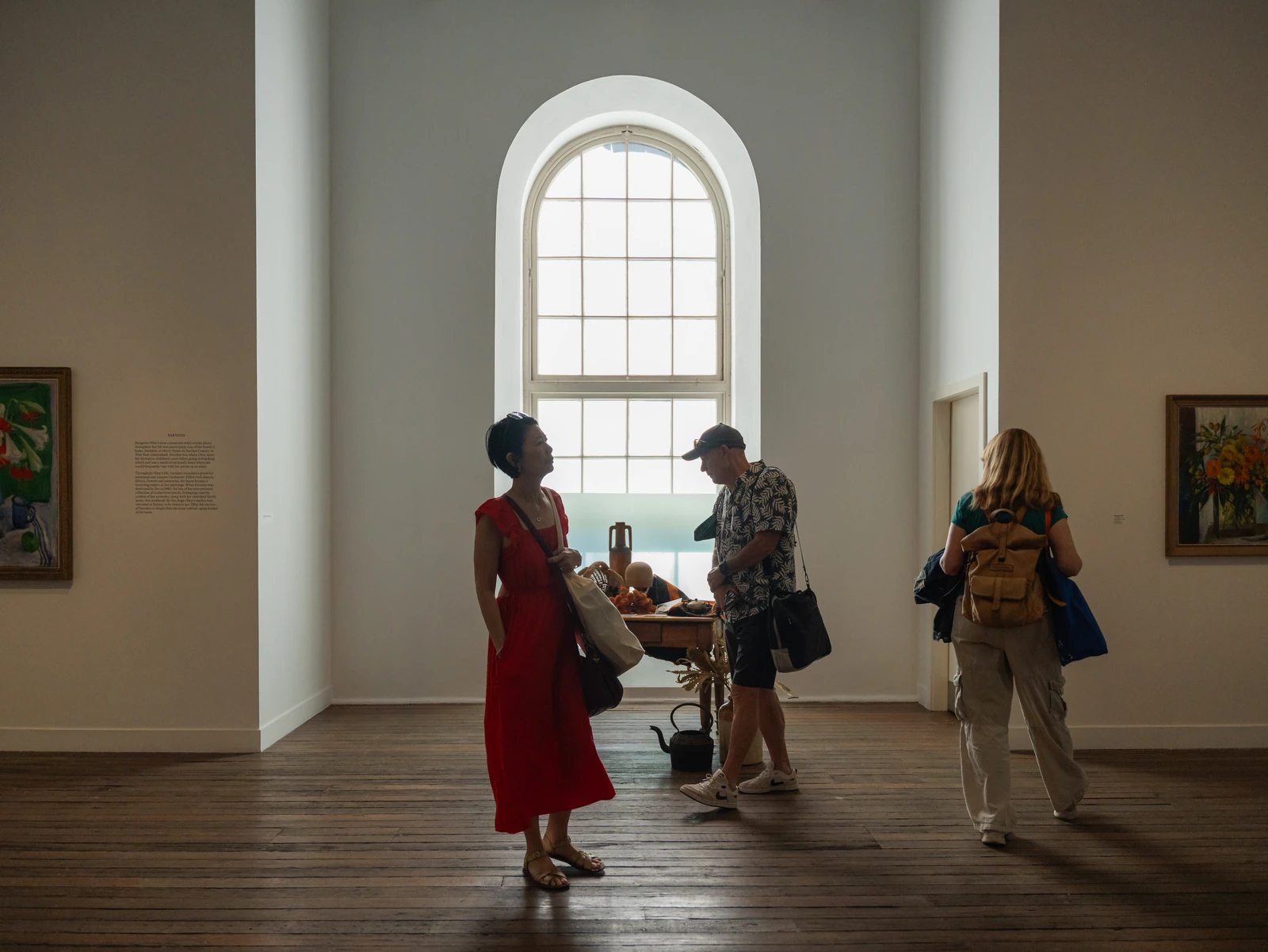 Visitors in the National Art School gallery