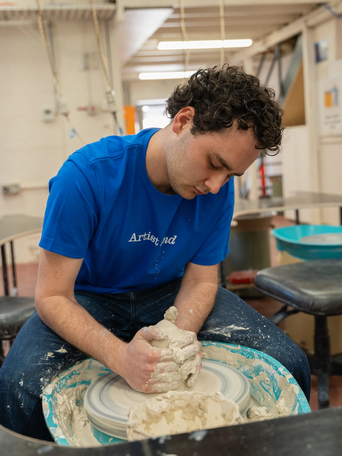 Pottery demonstration at Open Day